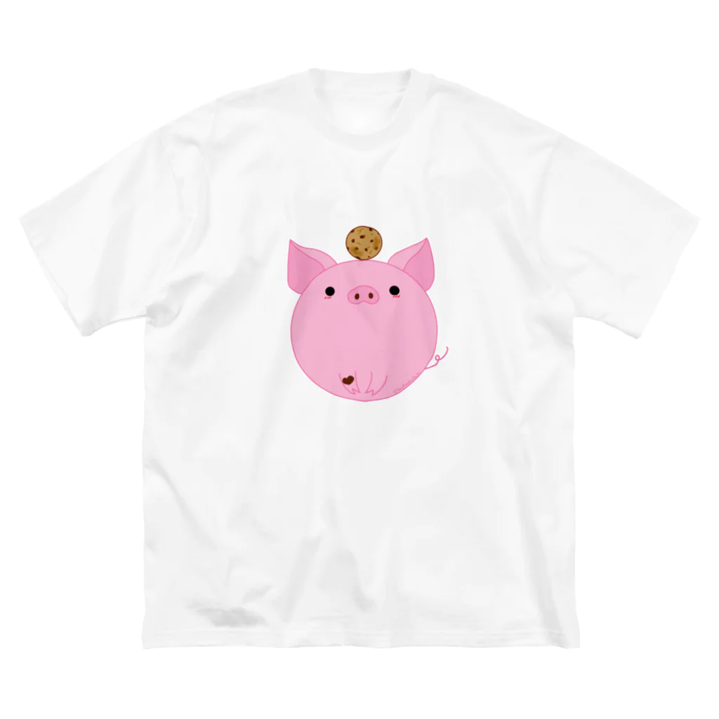 Draw freelyのぶたくん ビッグシルエットTシャツ