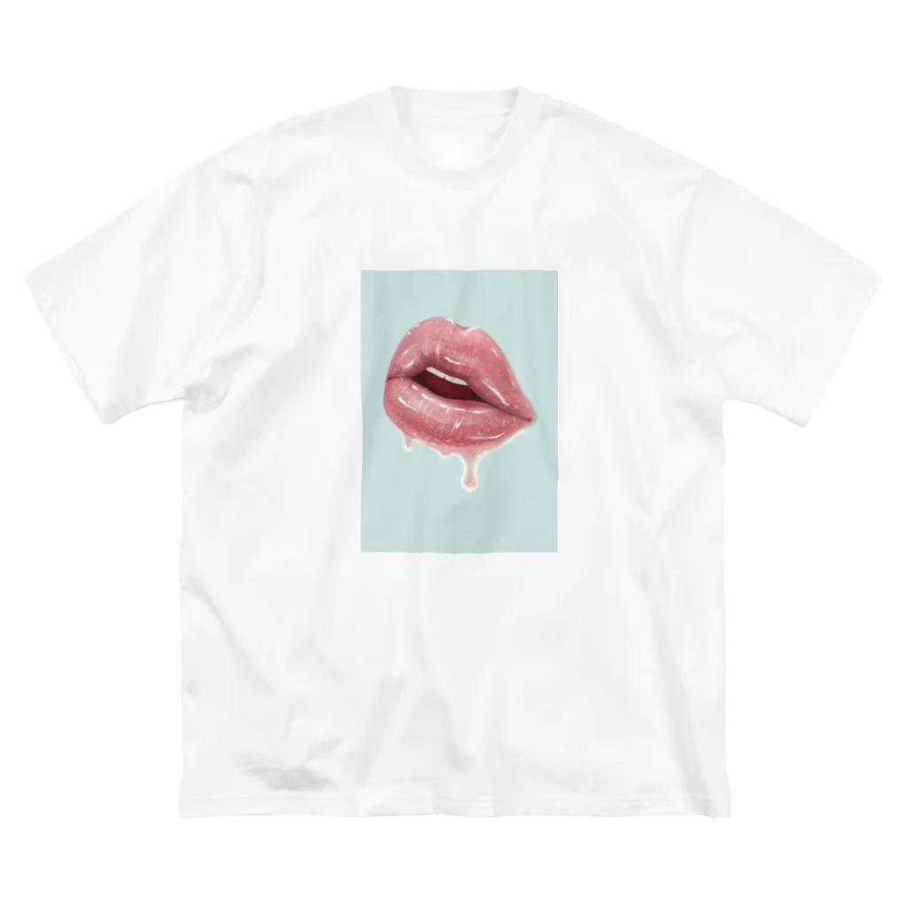 Kyoroko-boのJuicy lip pink ビッグシルエットTシャツ