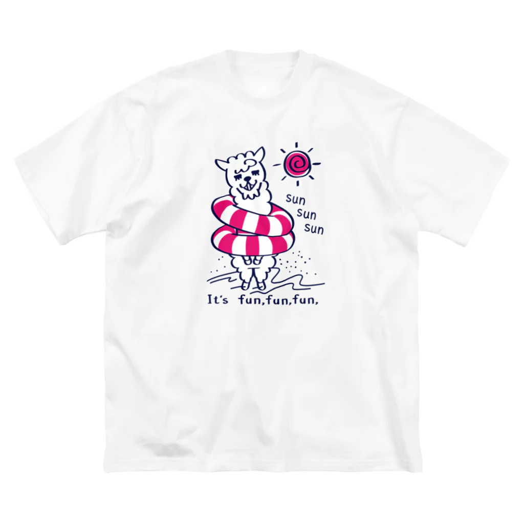 イラスト MONYAAT のCT67あるぱかイズムのsun sun sun ビッグシルエットTシャツ