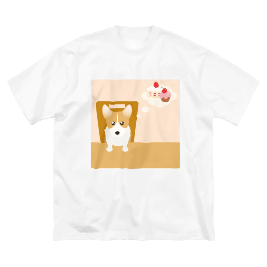 ふうふうたかのウェルシュ・コーギー・ペンブローク ビッグシルエットTシャツ