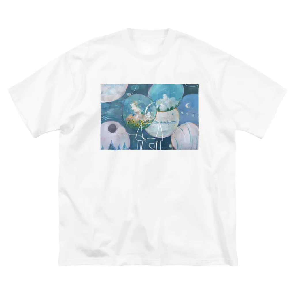 夏背.の水YoYo ビッグシルエットTシャツ