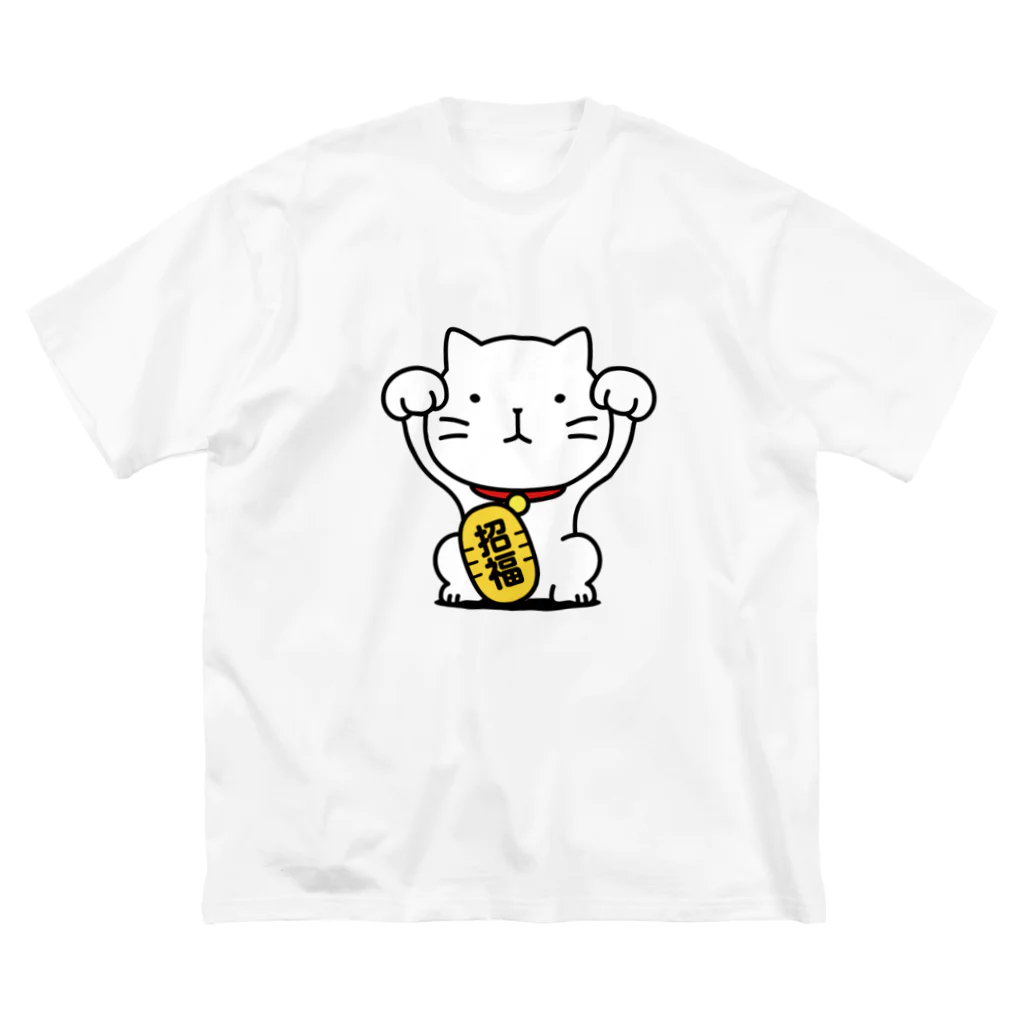 chi-bitの招き猫！ ビッグシルエットTシャツ