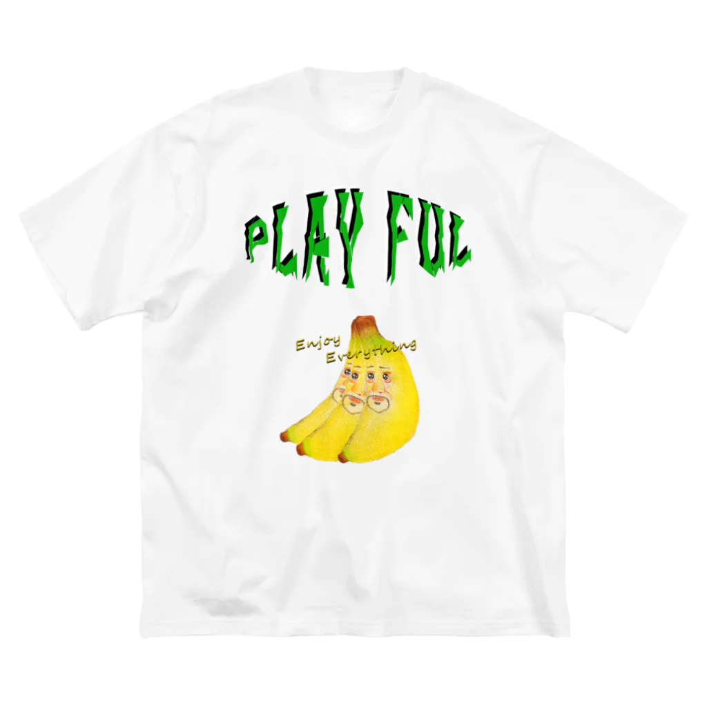 PLAY　FULのBANANA ビッグシルエットTシャツ