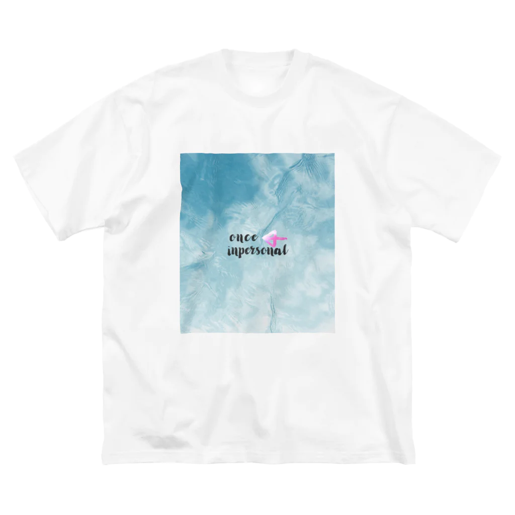 once-impersonalのネームロゴ【OiL】 ビッグシルエットTシャツ