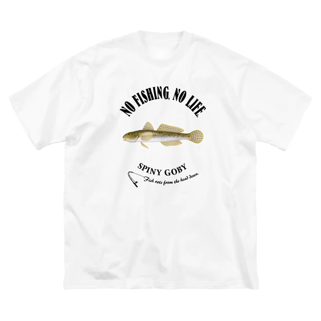 猫と釣り人のMAHAZE_EB_2CW ビッグシルエットTシャツ