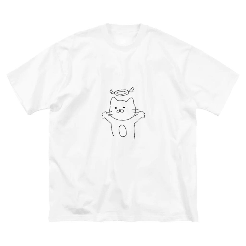 ねこさかなうさぎ。のメシアねこ。 Big T-Shirt