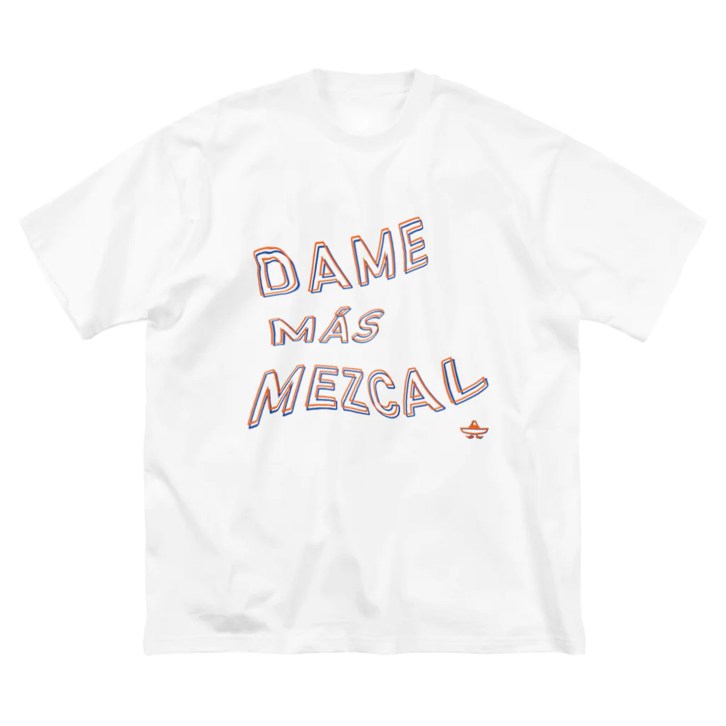 きゅうに！のDAME MAS MEZCAL (Orange&Blue) ビッグシルエットTシャツ