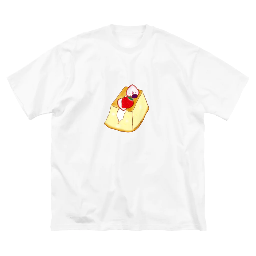 Draw freelyのシフォンケーキサンド ビッグシルエットTシャツ