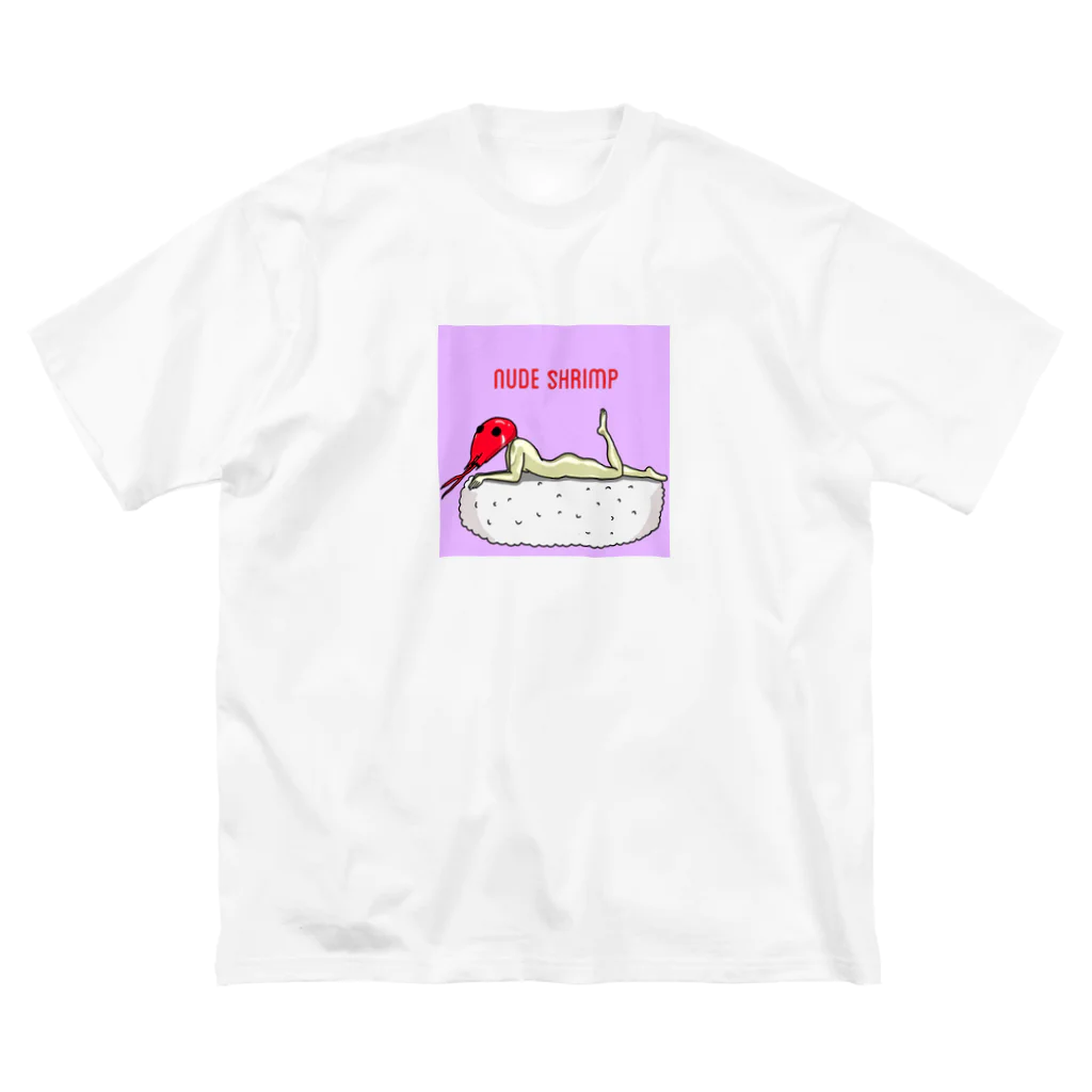 human cookのnude shrimp ビッグシルエットTシャツ