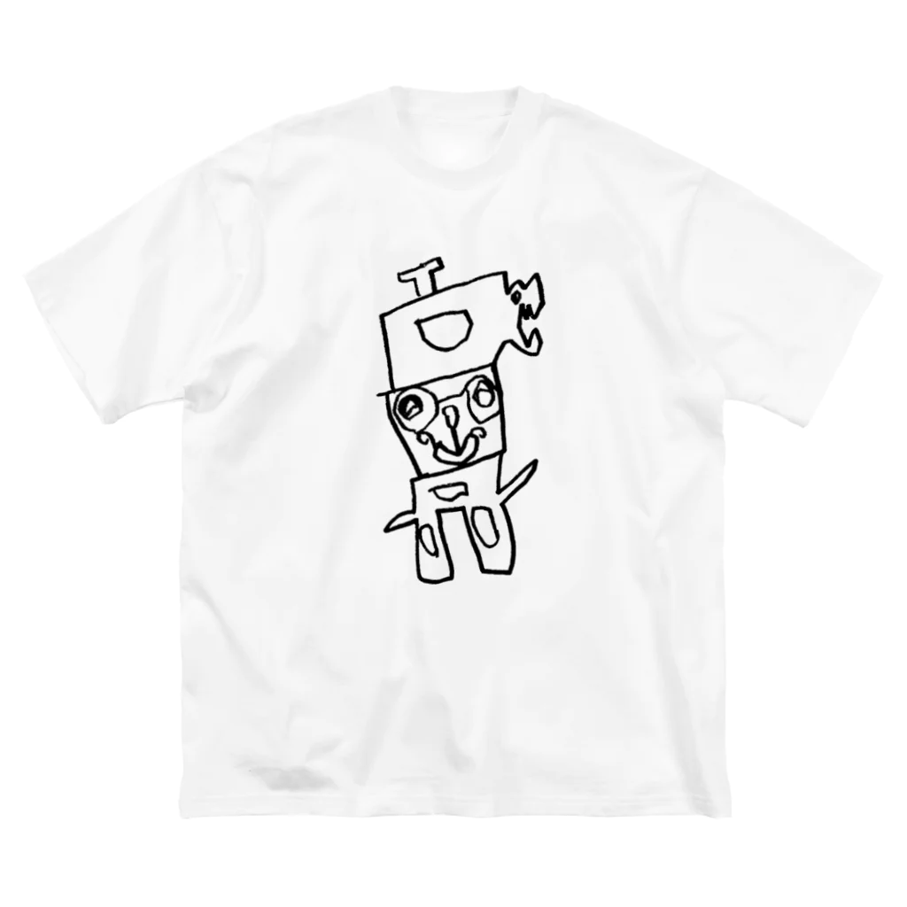 MNLOPのロエル君4歳 （BW）  Big T-Shirt