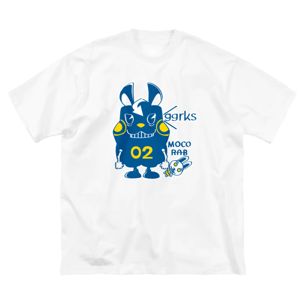 イラスト MONYAAT のCT124 モコモコラビット２号*ggrks ビッグシルエットTシャツ