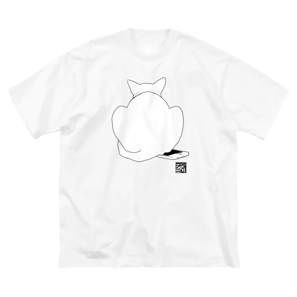 青桐ナツの猫 ビッグシルエットTシャツ