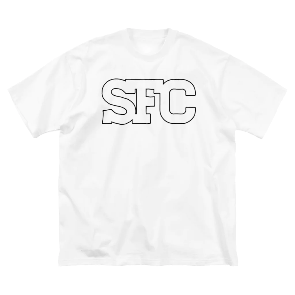 seafoodcakes の漆黒枠のシーフードケーキ ビッグシルエットTシャツ