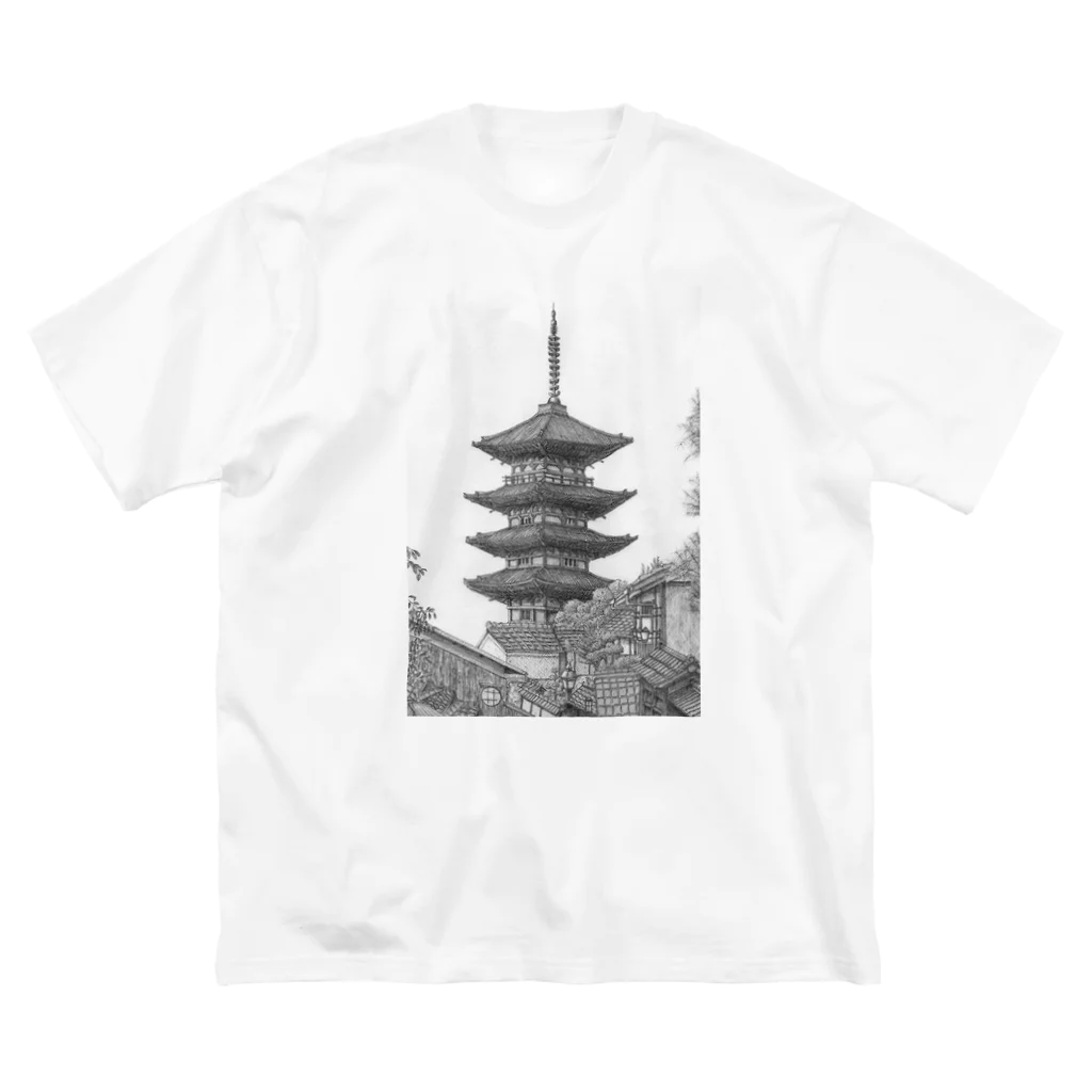 ヤマムーの八坂の塔 ビッグシルエットTシャツ