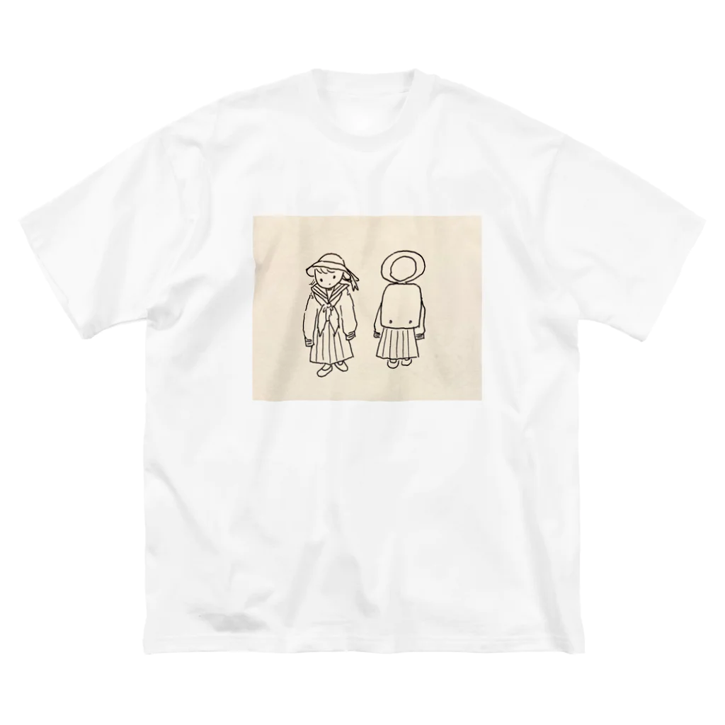 amenoasa(雨の朝)のおねえちゃんのせいふく ビッグシルエットTシャツ