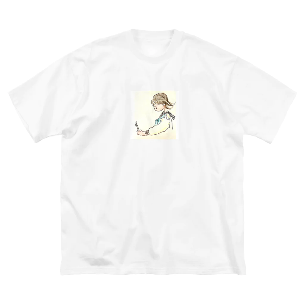 amenoasa(雨の朝)の自習 ビッグシルエットTシャツ