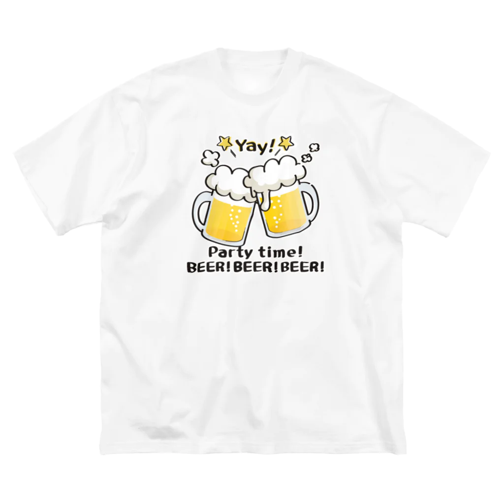 イラスト MONYAAT のBEER!BEER!BEER! A ビッグシルエットTシャツ