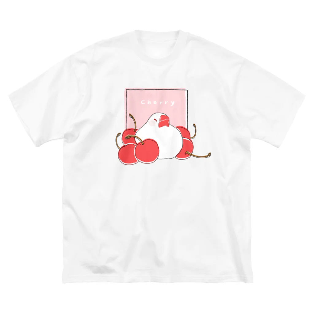 HAKINASHiのさくらんぼギュウギュウ〜文鳥 Big T-Shirt