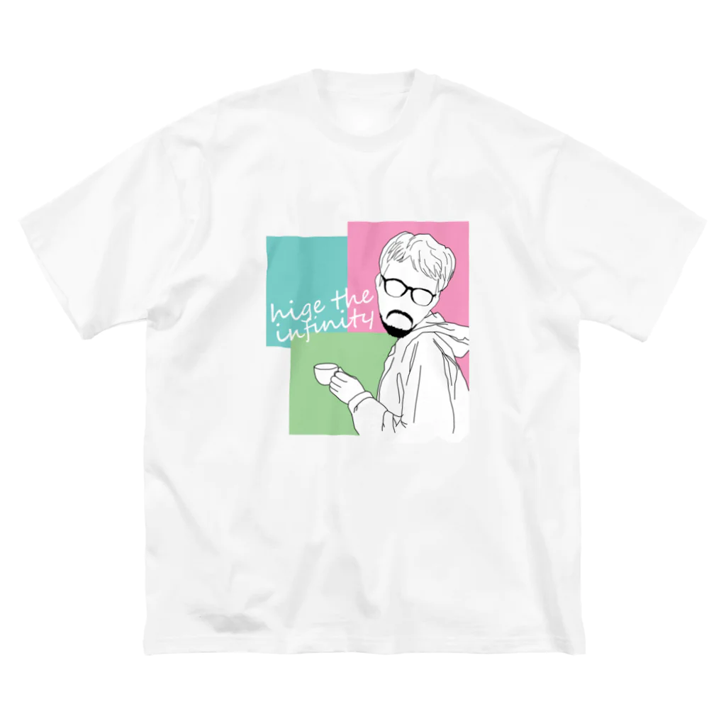 ヒゲノミクスのhige_the_cofee ビッグシルエットTシャツ