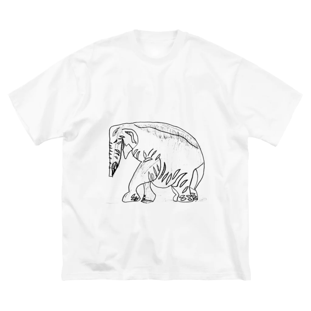 ガスかんダイナマイトのインドゾウ ビッグシルエットTシャツ