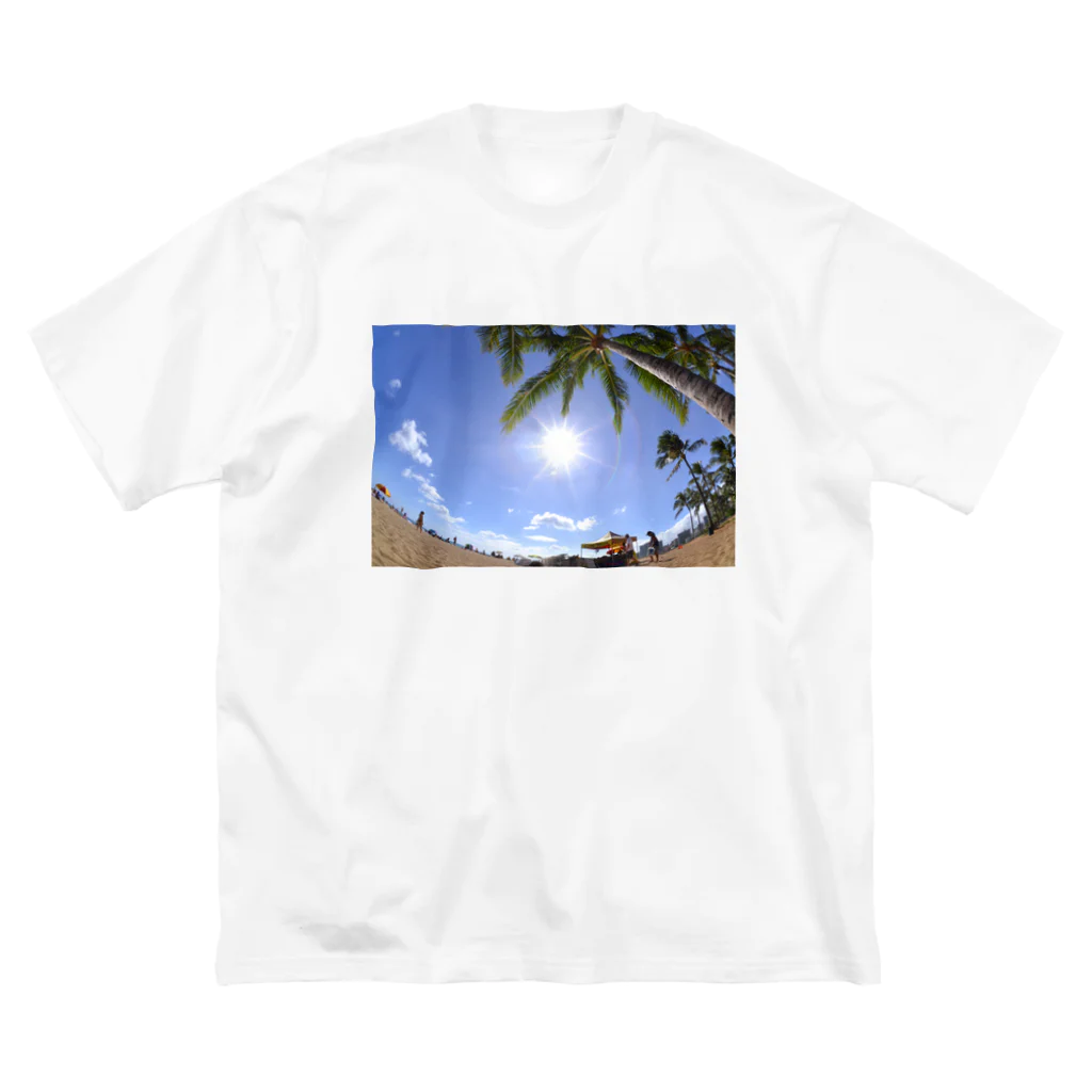 アロハスタイルハワイのハワイワイキキビーチ ビッグシルエットTシャツ