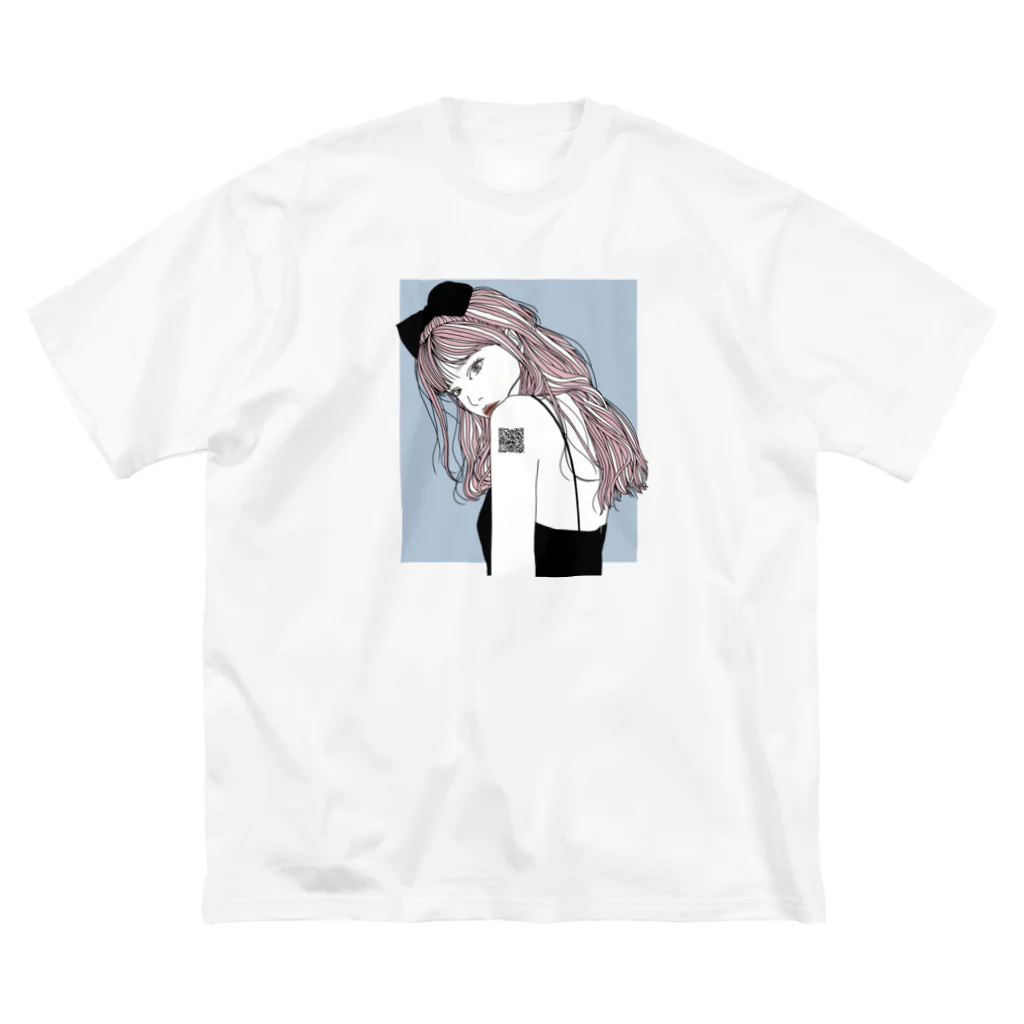 mimipopo SHOPのBIGリボンgirl Big T-Shirt