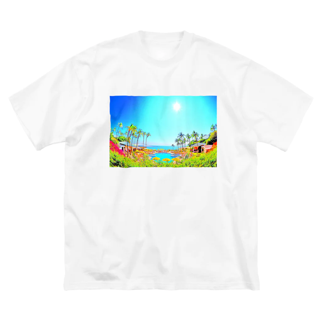 アロハスタイルハワイのラナイ島　フォーシーズンズ　リゾート（イラスト） Big T-Shirt