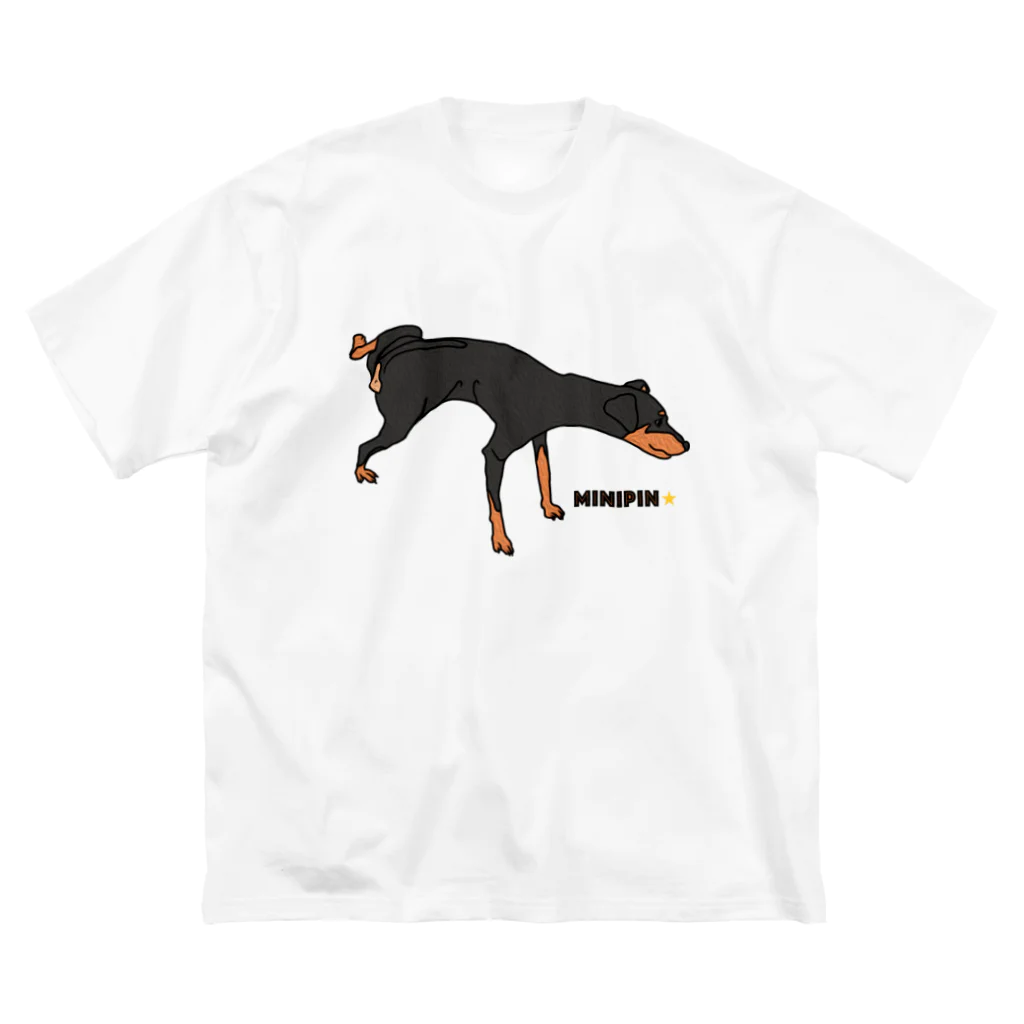 ミニピン クラブ minipin clubのミニチュアピンシャー ミニピン Miniature Pinscher minipin マーキング Big T-Shirt