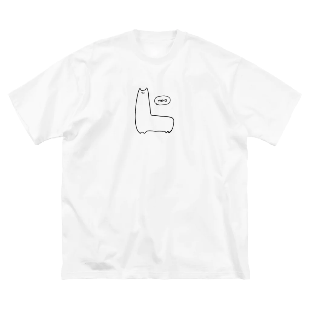 まぐおのながいねこTシャツ おおきい Big T-Shirt