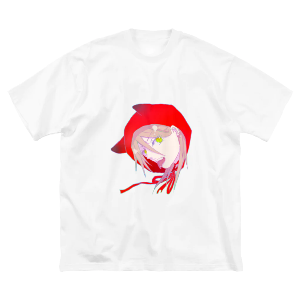 夜店のオオカミフードの赤ずきんちゃん　カラフル Big T-Shirt