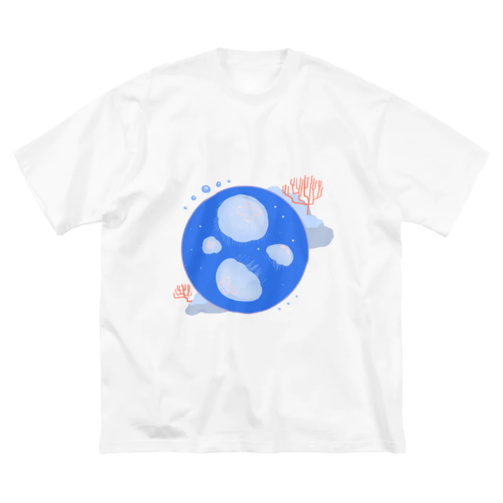 あとりえくらげのシンプルなミズクラゲ ビッグシルエットTシャツ