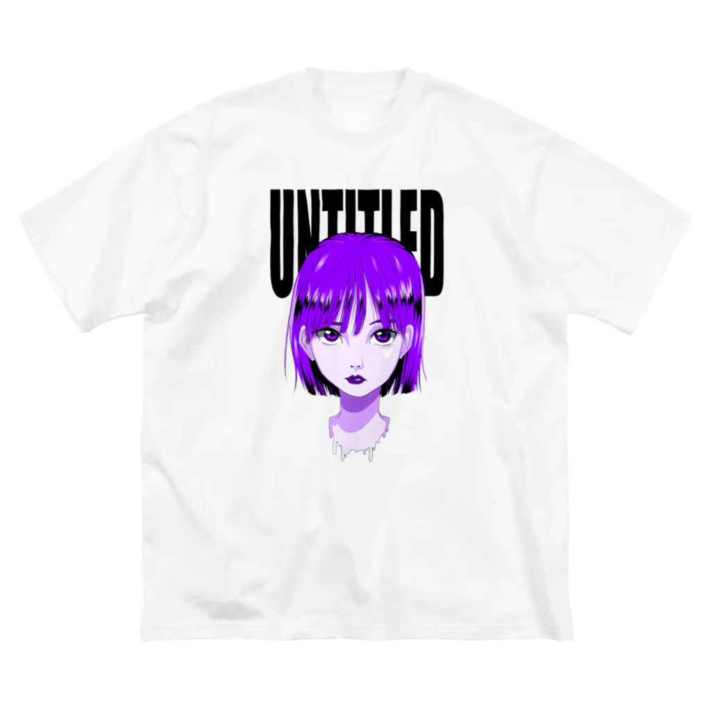 hiroのuntitled"purple" ビッグシルエットTシャツ