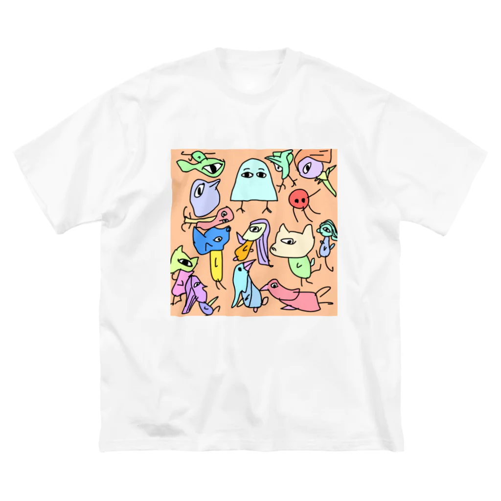 ふるいしろのエジプト絵画っぽいキャラクター達 Big T-Shirt