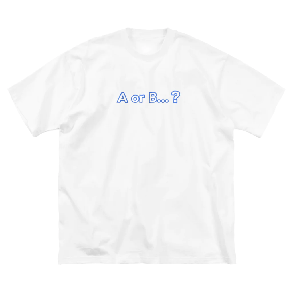 まとものお店。のAorB...？青 Big T-Shirt