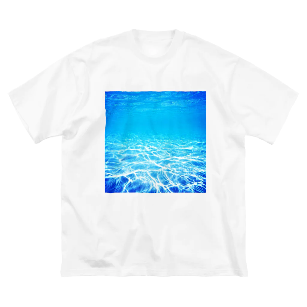 BARE FEET/猫田博人の沖縄の海 ビッグシルエットTシャツ