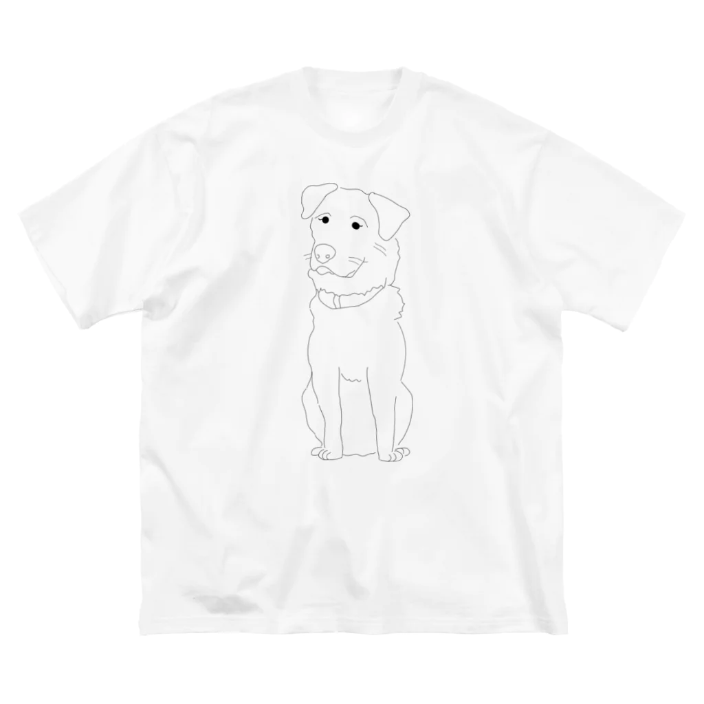 笑う君のお座りメイちゃん ビッグシルエットTシャツ