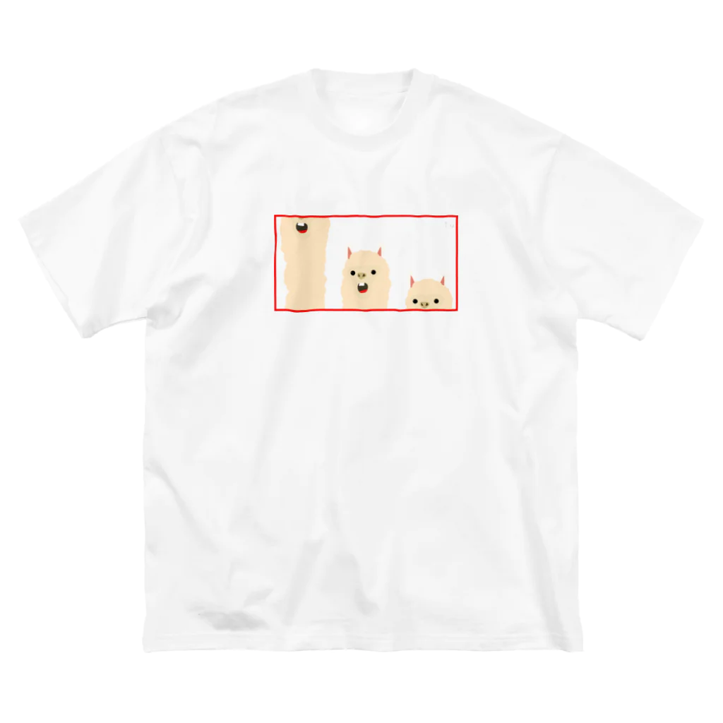 ピグ / PIGUのアルパカ3兄弟 ビッグシルエットTシャツ