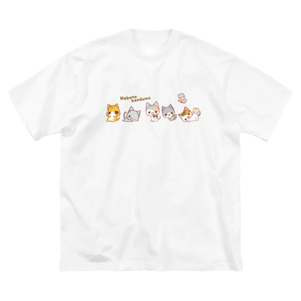 aska/ねこのかんづめのにゃんこたち ビッグシルエットTシャツ