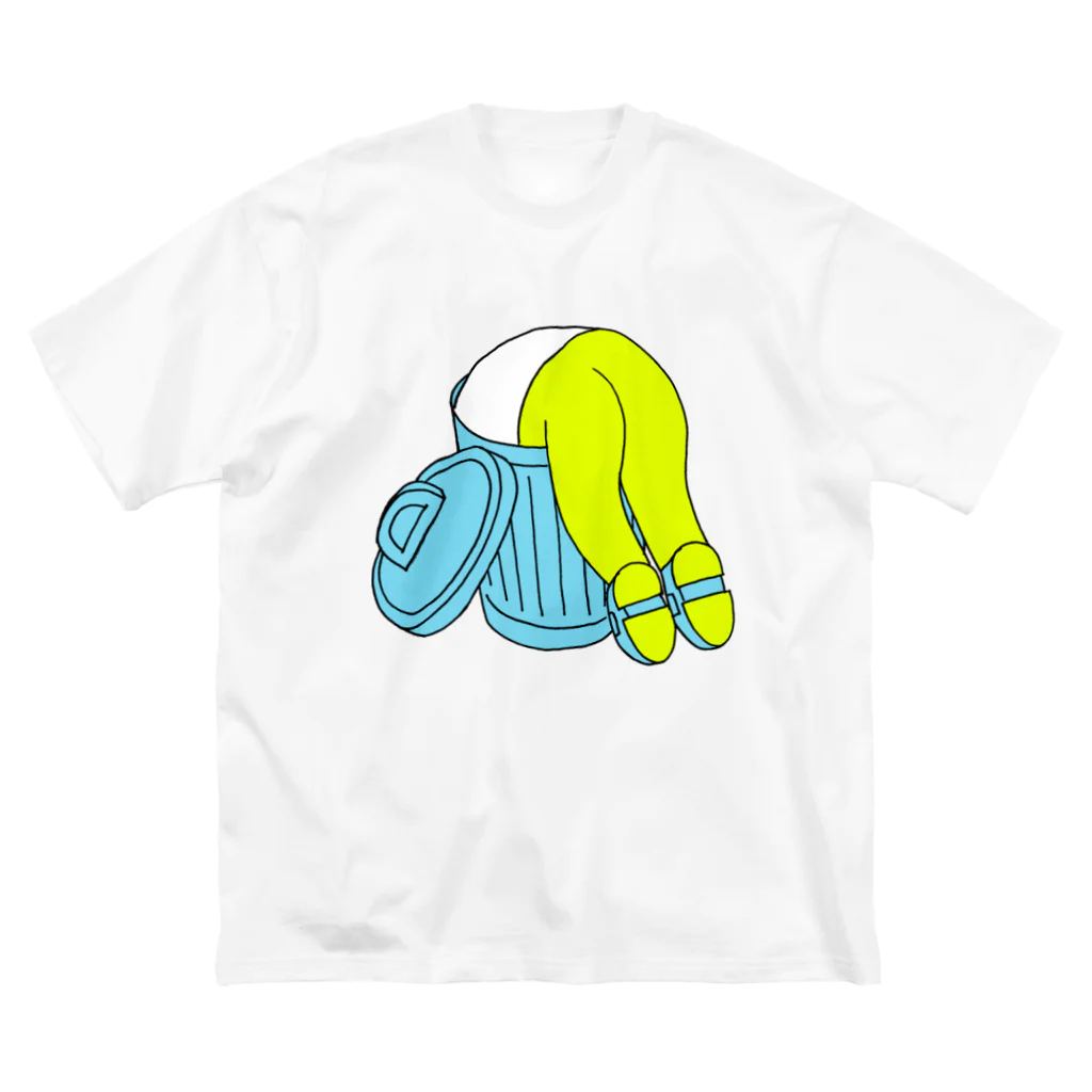 OKAMEのゴミ箱くん ビッグシルエットTシャツ