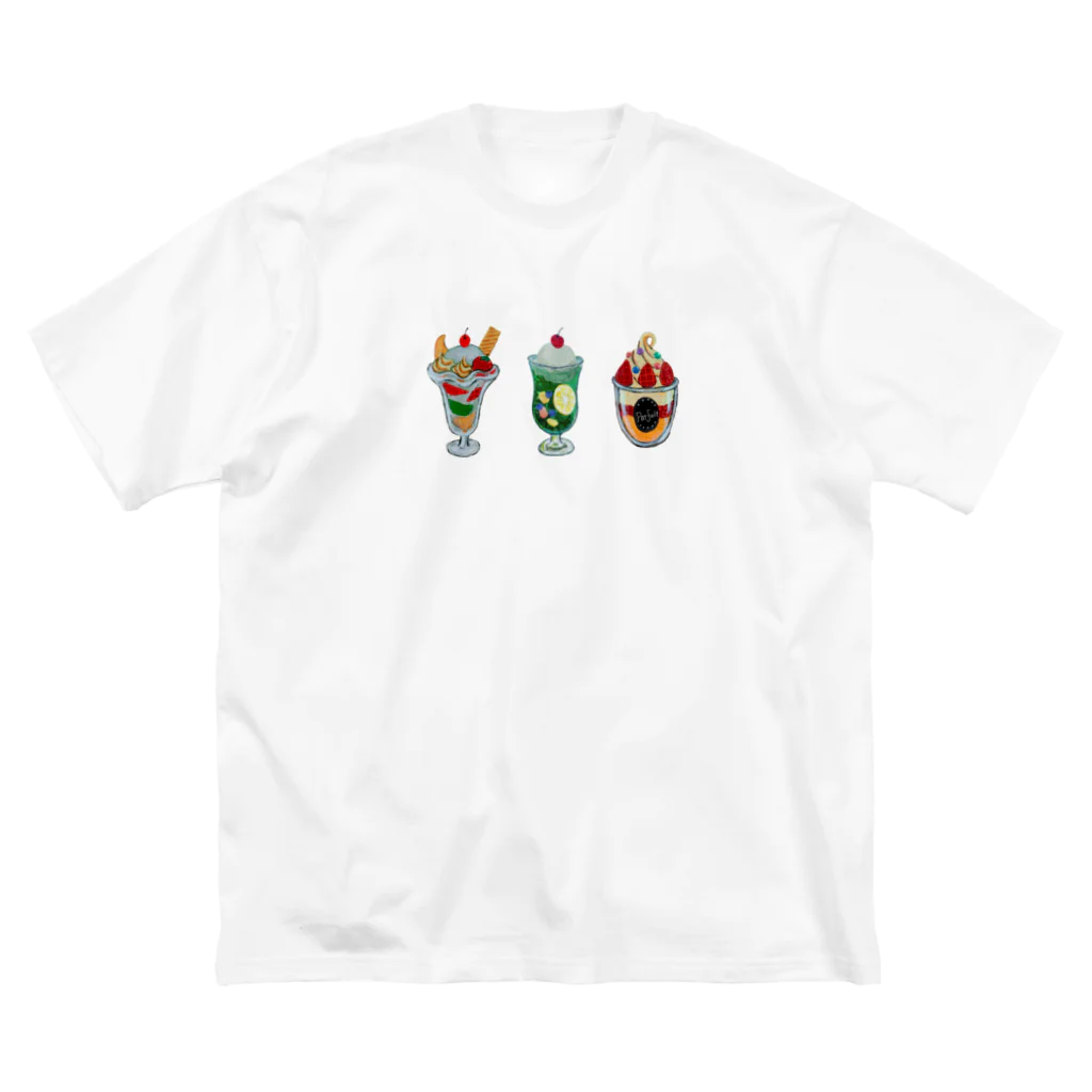 broccoli3の3種のsweets スイーツ　① ビッグシルエットTシャツ