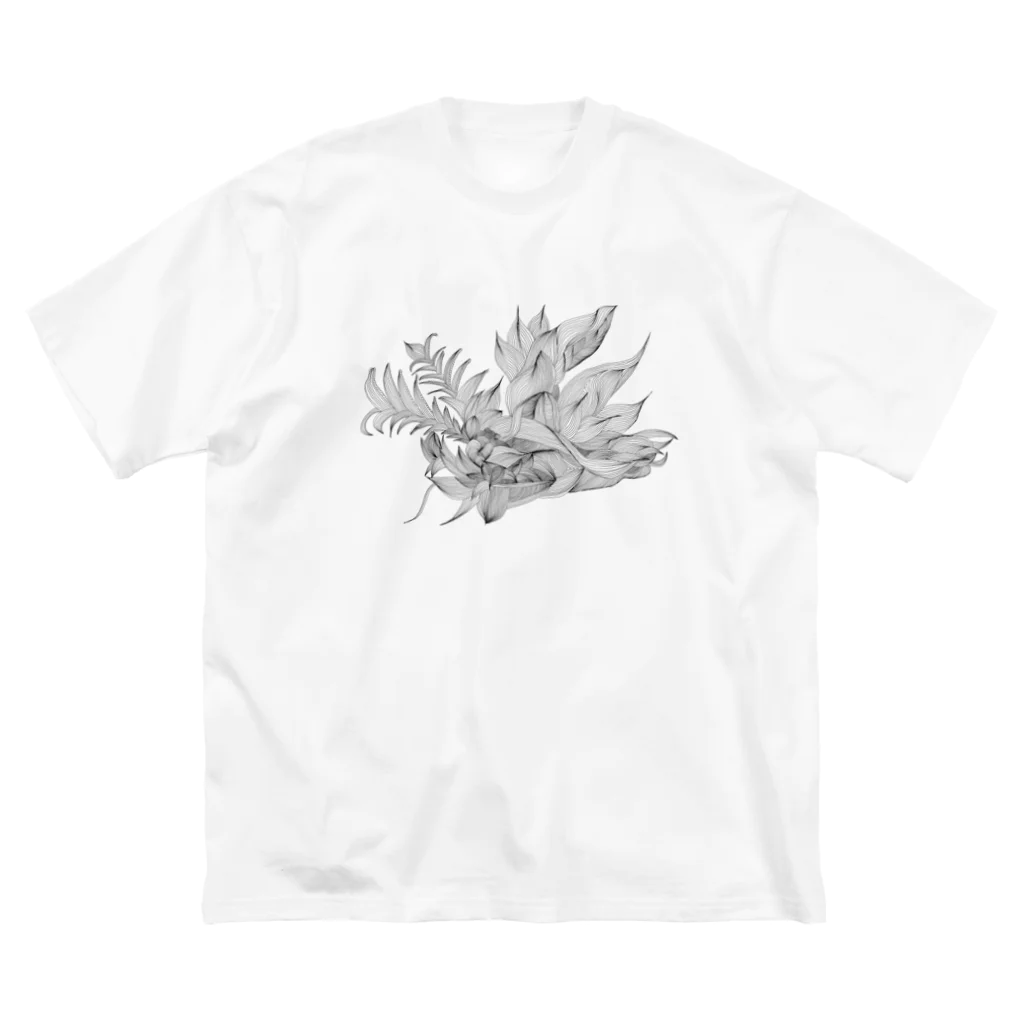 naisouyaの得体の知れない植物 ビッグシルエットTシャツ