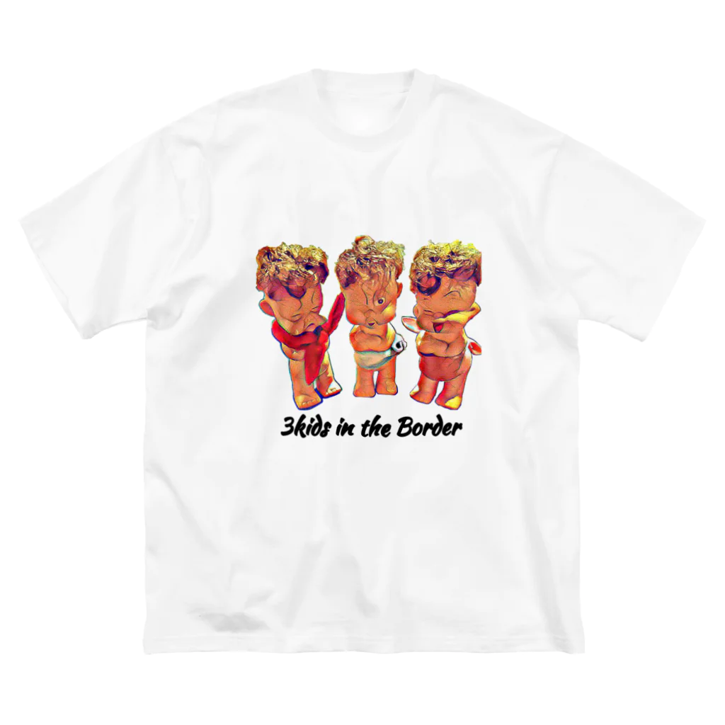 2bat -simple life-の3kids_in_the_border ビッグシルエットTシャツ