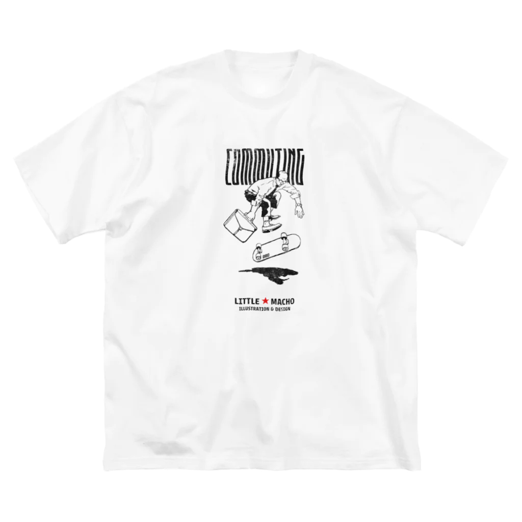 Little Machoのスケボー通勤 2021 ビッグシルエットTシャツ