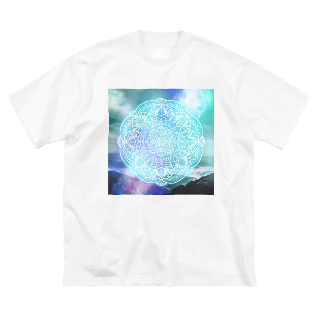 SunnySOWERSの和のmandala ビッグシルエットTシャツ