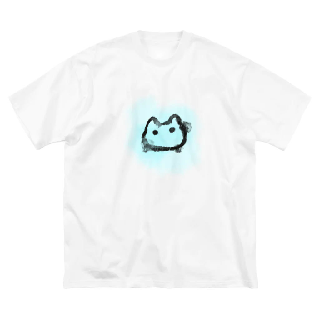 ねこなにもわからん のぼわ猫 ビッグシルエットTシャツ