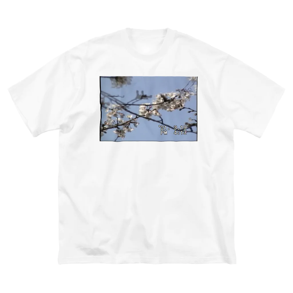 ディスク百合おんのminiDVテープ「桜」 ビッグシルエットTシャツ