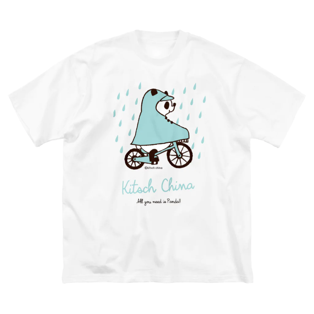 キッチュのレインコートパンダ ビッグシルエットTシャツ