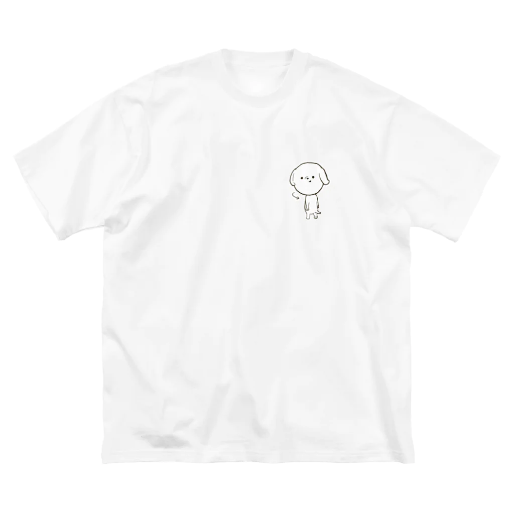 beth（ベス）の振り返るゆるいぬ ビッグシルエットTシャツ