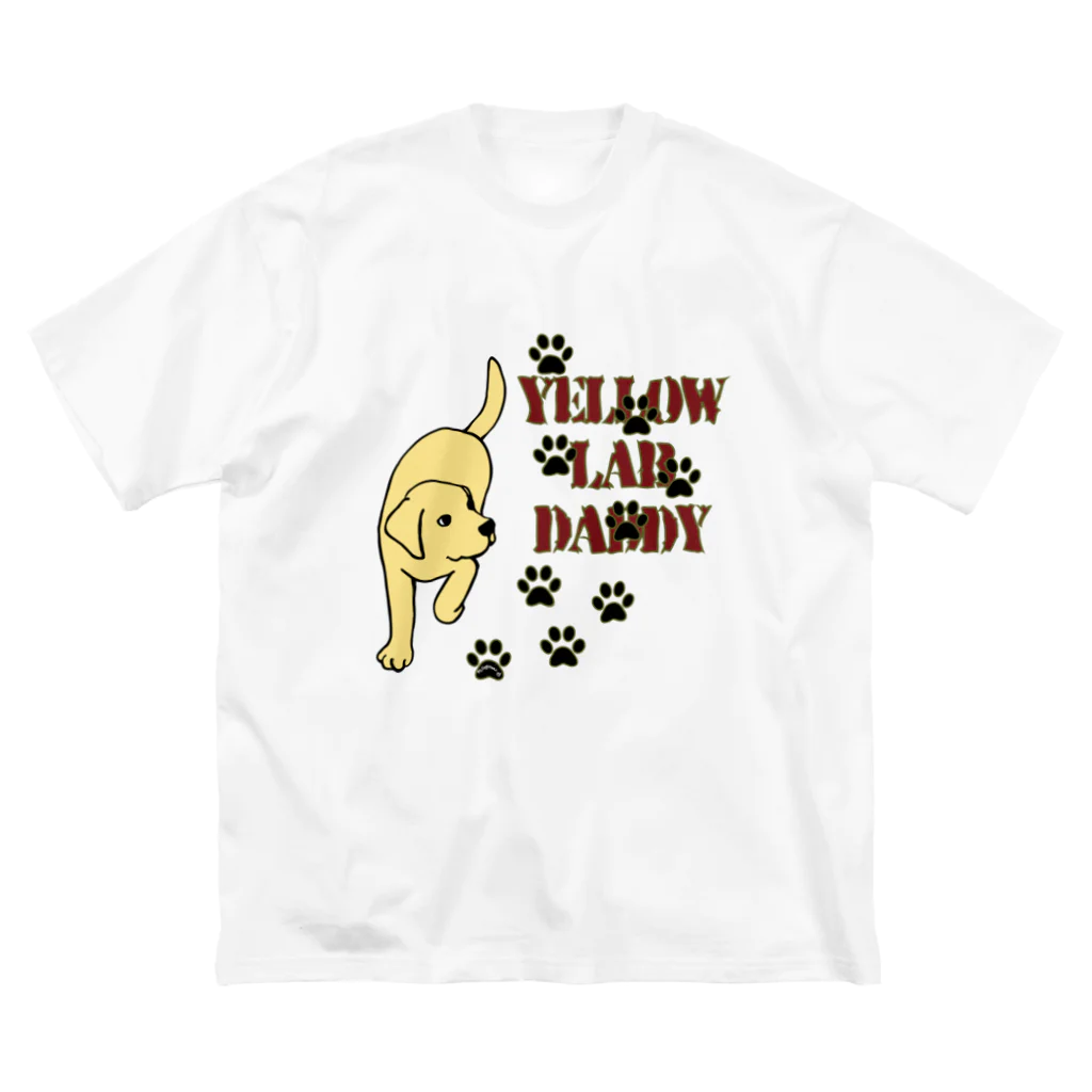 ハッピー・ラブラドールズのYellow Lab Daddy　イエローラブラドール ビッグシルエットTシャツ