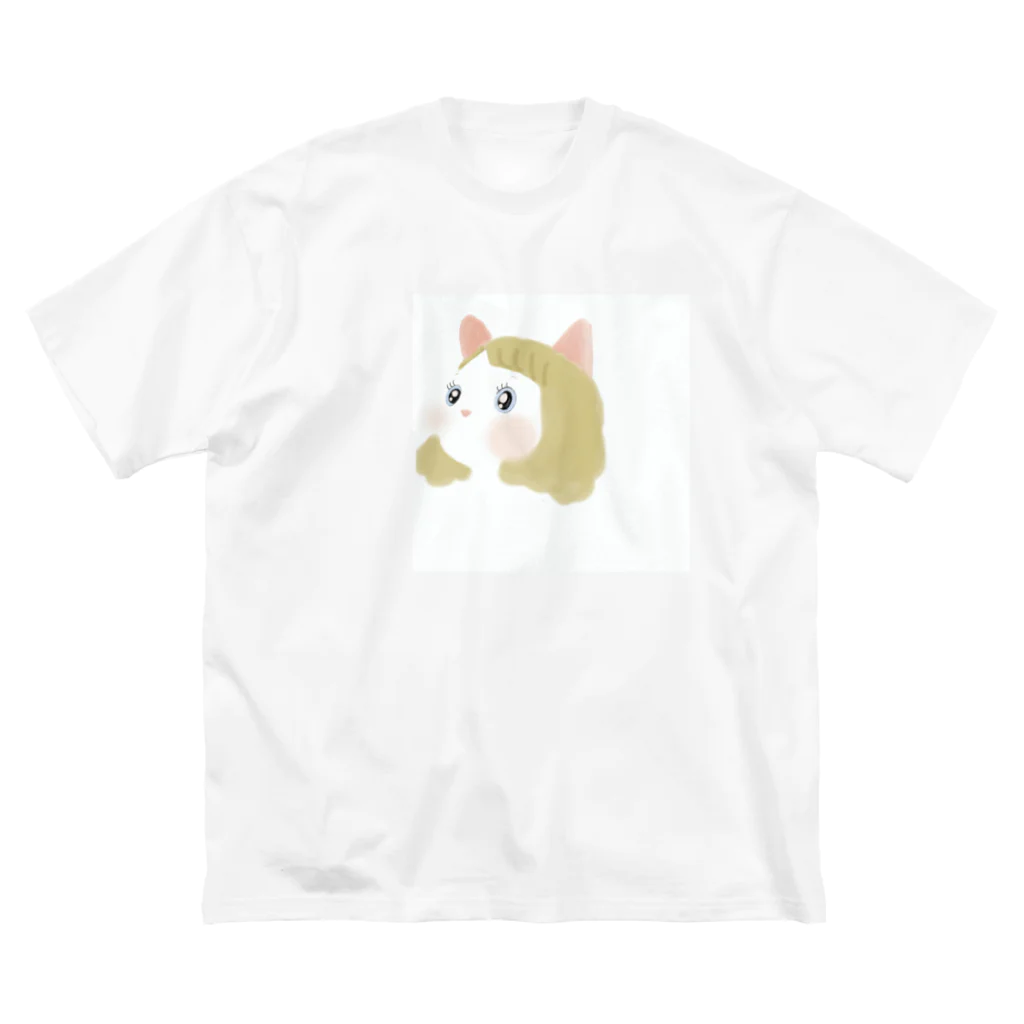 ずしみちゃんの店のニャーコさん ビッグシルエットTシャツ